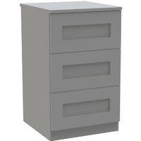 House Beautiful Realm Narrow Chest of Drawers - Grey Shaker (W) 450mm x (H) 756mm