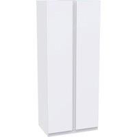 House Beautiful Escape Double Wardrobe, White Carcass - Gloss White Handleless Doors (W) 900mm x (H) 2196mm