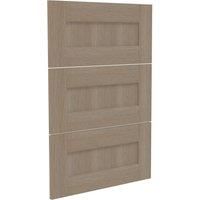 House Beautiful Realm Wide Chest of Drawers Fronts - Oak Effect Shaker