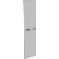 Handleless Kitchen Larder Door (Pair) (H)976 x (W)497mm - Matt Light Grey