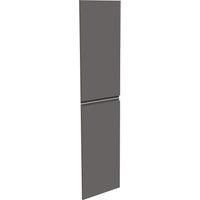Handleless Kitchen Larder Door (Pair) (H)976 x (W)497mm - Matt Dark Grey