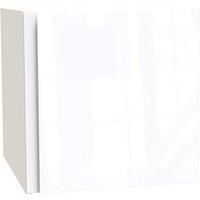 House Beautiful Escape Single Bridging Unit, White Carcass, Gloss White Handleless Door (W) 450mm x (H) 450mm