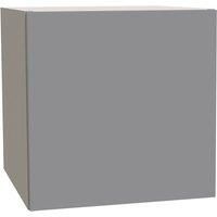 House Beautiful Honest Single Bridging Unit, Grey Carcass, Gloss Grey Slab Door (W) 450mm x (H) 450mm