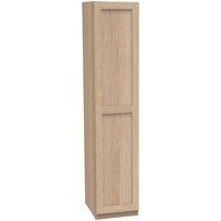 House Beautiful Realm Single Wardrobe, Oak Effect Carcass - Oak Effect Shaker Door (W) 450mm x (H) 2196mm