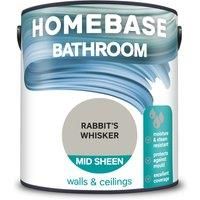 Homebase Bathroom Mid Sheen Paint Rabbit's Whisker - 2.5L