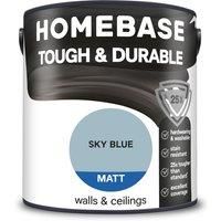 Homebase Tough & Durable Matt Paint Sky Blue - 2.5L