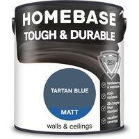 Homebase Tough & Durable Matt Paint Tartan Blue - 2.5L