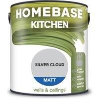 Homebase Kitchen Matt Paint Silver Cloud - 2.5L