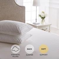 Dorma Supreme Fill SoftSupport Pillow Pair White