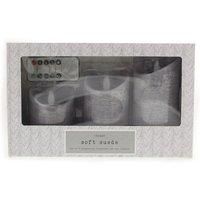 Hygge Set of 3 Soft Suede LED Candles