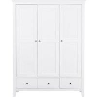 Lynton White Triple Wardrobe White
