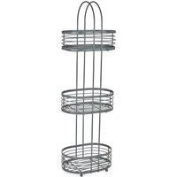 3 Tier Grey Storage Caddy Grey