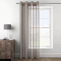 Halden Grey Eyelet Voile Panel Grey