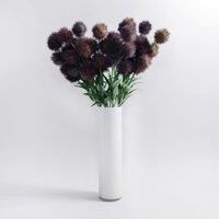 Pack of 12 Artificial Lavender Thistle Purple Stem 66cm Lavender