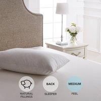 Dorma Luxurious White Goose Down MediumSupport Pillow White