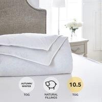 Dorma Luxurious White Goose Down 7.5 Tog Duvet White
