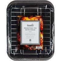 Dunelm 35cm Roasting Tin With Rack Silver