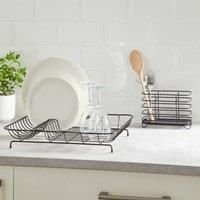 Wire Matt Black Cutlery Holder