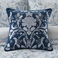 Dorma Remington 100% Cotton Velvet Cushion Blue