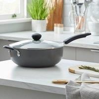 Dunelm NonStick Hard Anodised 26cm Everyday Pan Grey