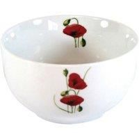 Poppy Porcelain Rice Bowl