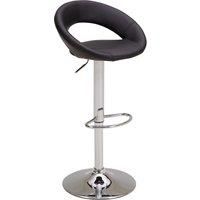 Knox Bar Stool Black PU Leather Black