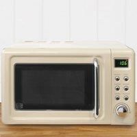 Retro 20L 800W Microwave Cream Cream