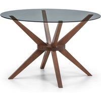 Chelsea Round Glass Table Brown