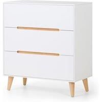 Alicia 3 Drawer Chest White