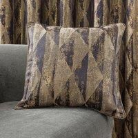 Luxor Metallic Blue Cushion Gold and Navy Blue