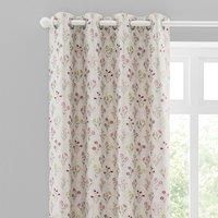 Fleur Floral Jacquard Eyelet Curtains