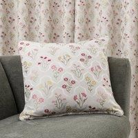 Fleur Floral Jacquard Pink Cushion Pink