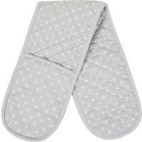 Dotty Grey Double Oven Glove