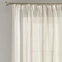 Boucle Stripe Blush Tape Top Single Voile Panel Cream and Pink