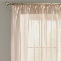 Sheer Elegance Blush Tape Top Single Voile Panel Pink