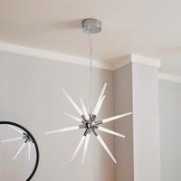 Liard 9 Light Pendant Integrated LED Star Ceiling Fitting Chrome
