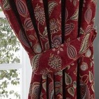 Edina Red Curtain Tieback Red