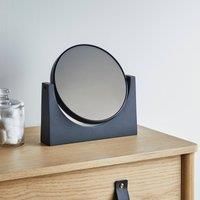Elements Matt Black Pedestal Mirror Black