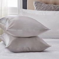 Dorma Purity Silver Silk Pillowcase Silver
