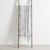 Jenson Herringbone 130cm x 180cm Throw Grey