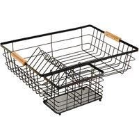 Black Bamboo Drying Rack Black