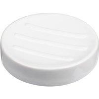 Basic White Ceramic Soap Dish