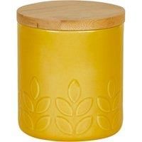 Elements Vete Ochre Ceramic Canister Ochre