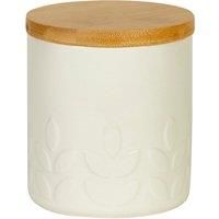 Elements Vete Cream Ceramic Canister Cream