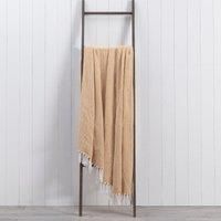 Jenson Herringbone 200cm x 200cm Throw Yellow