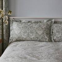 Evesham Green Oxford Pillowcase Green and White