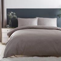Cassie Silver Duvet Cover and Pillowcase Set Silver