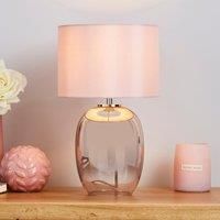 Seychelles Mini Blush Pink Table Lamp Blush