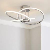 Rhona LED Flush Ceiling Fitting Chrome