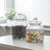 Dunelm Better Large Vintage Sweet Jar Clear